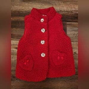Kid's headquarters vest, red color, 18/24 months
